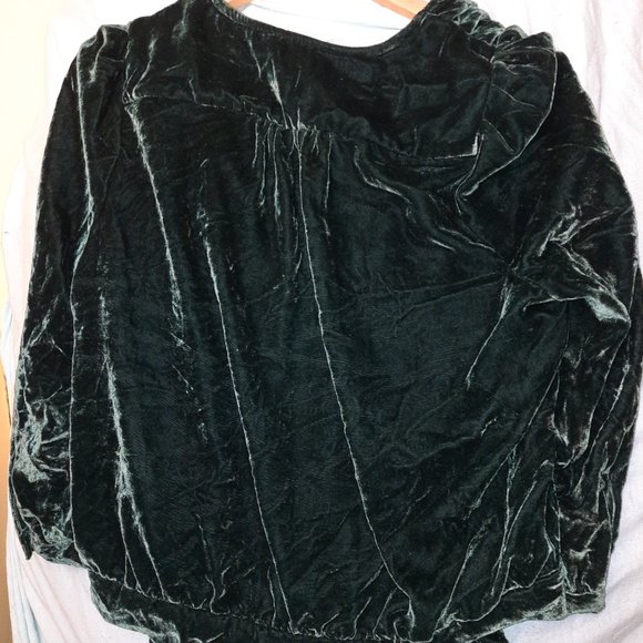 Madewell Velvet wrap top - Picture 2 of 7